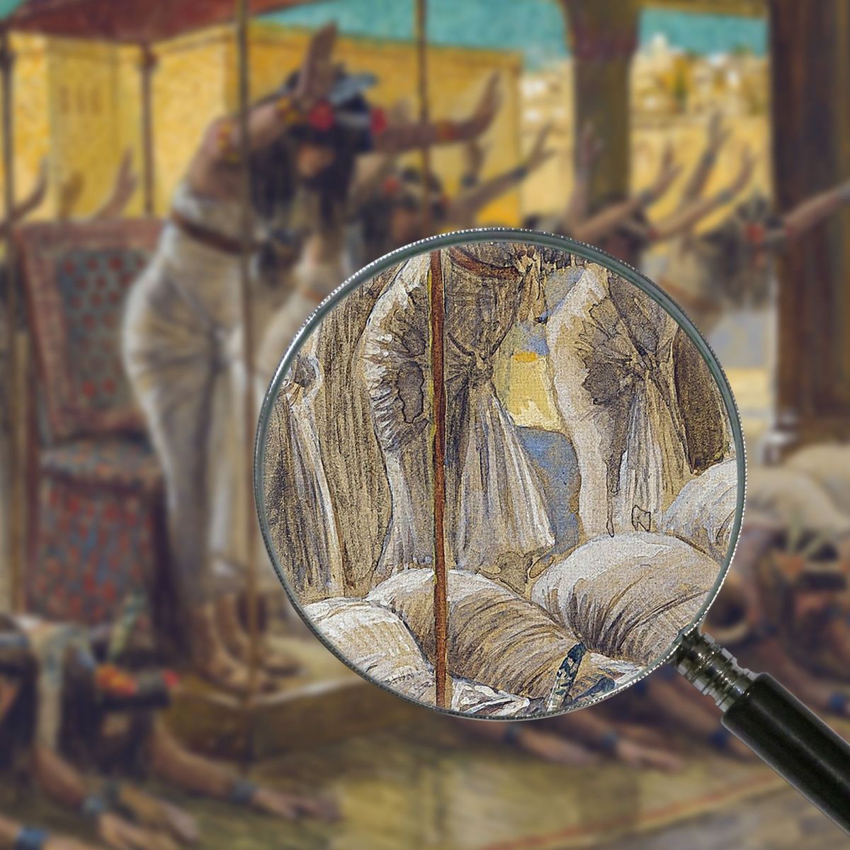 The Queen Of Sheba Visits Solomon James Tissot jts131 canvas print