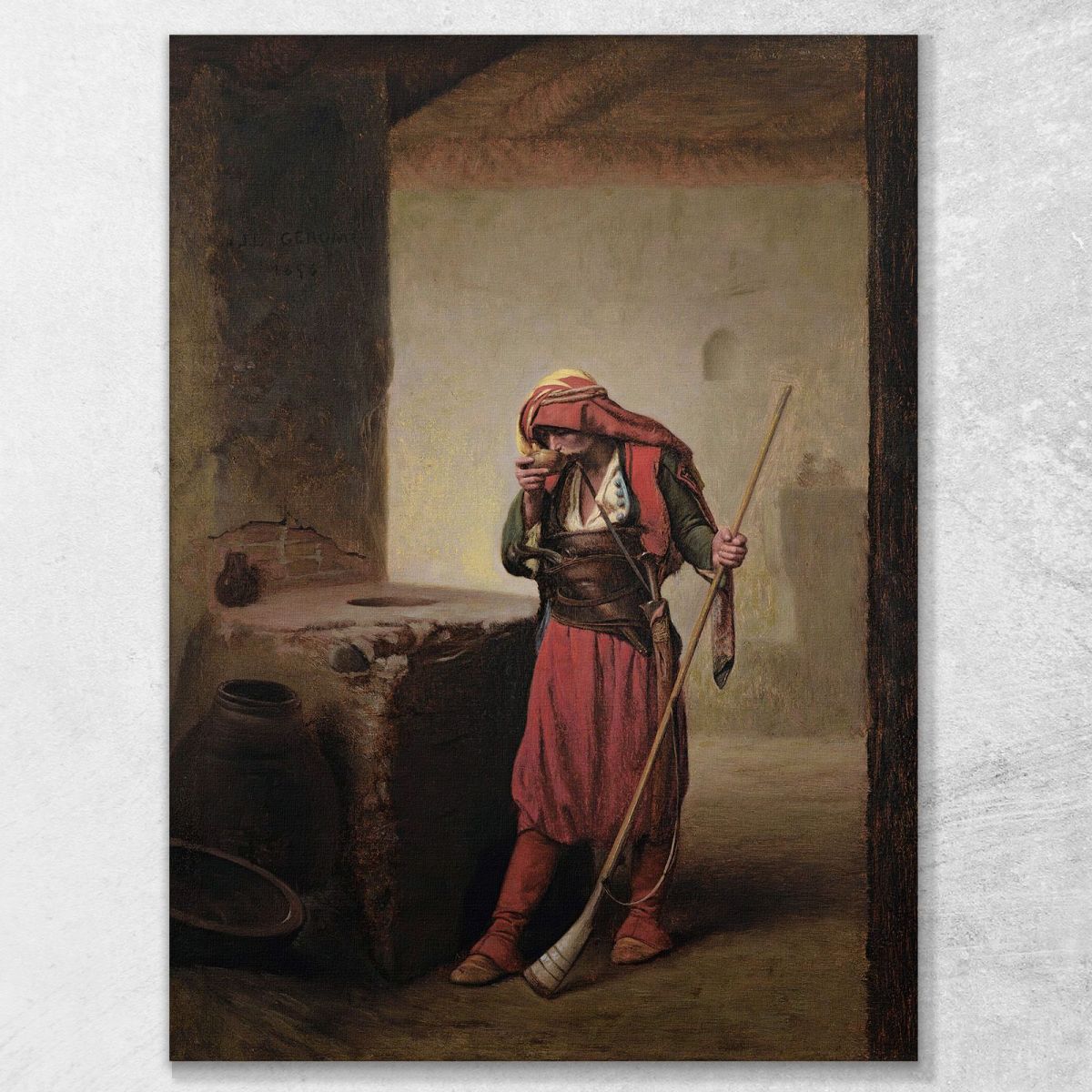 Arnaut Drinking Jean-Léon Gérôme jlg16 canvas print 