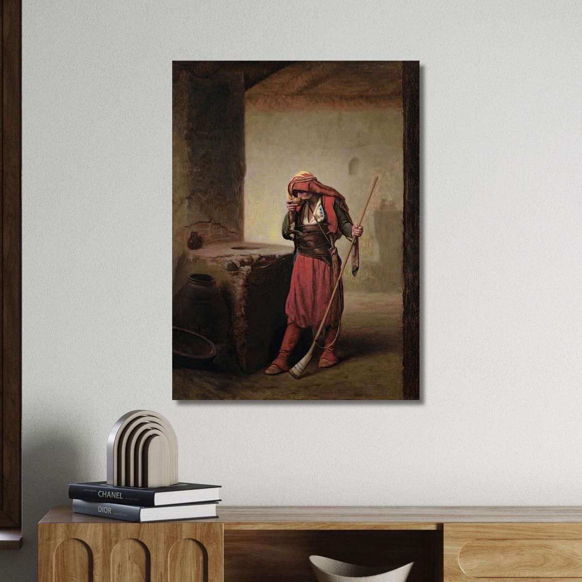Arnaut Drinking Jean-Léon Gérôme jlg16 canvas print 
