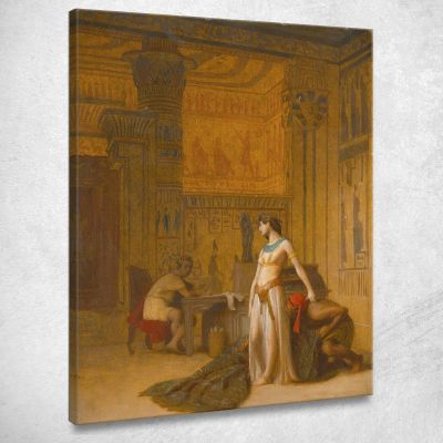 Cleopatra And Caesar Jean-Léon Gérôme jlg38 canvas print 
