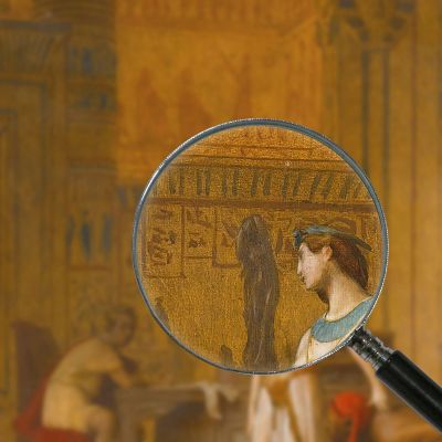 Cleopatra And Caesar Jean-Léon Gérôme jlg38 canvas print