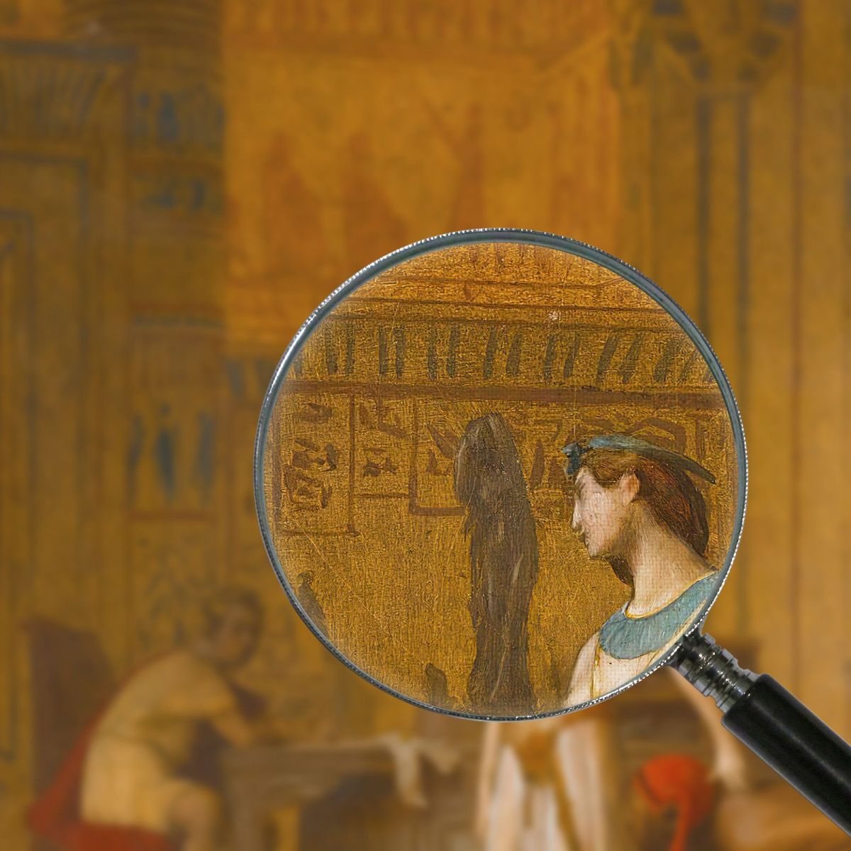 Cleopatra And Caesar Jean-Léon Gérôme jlg38 canvas print