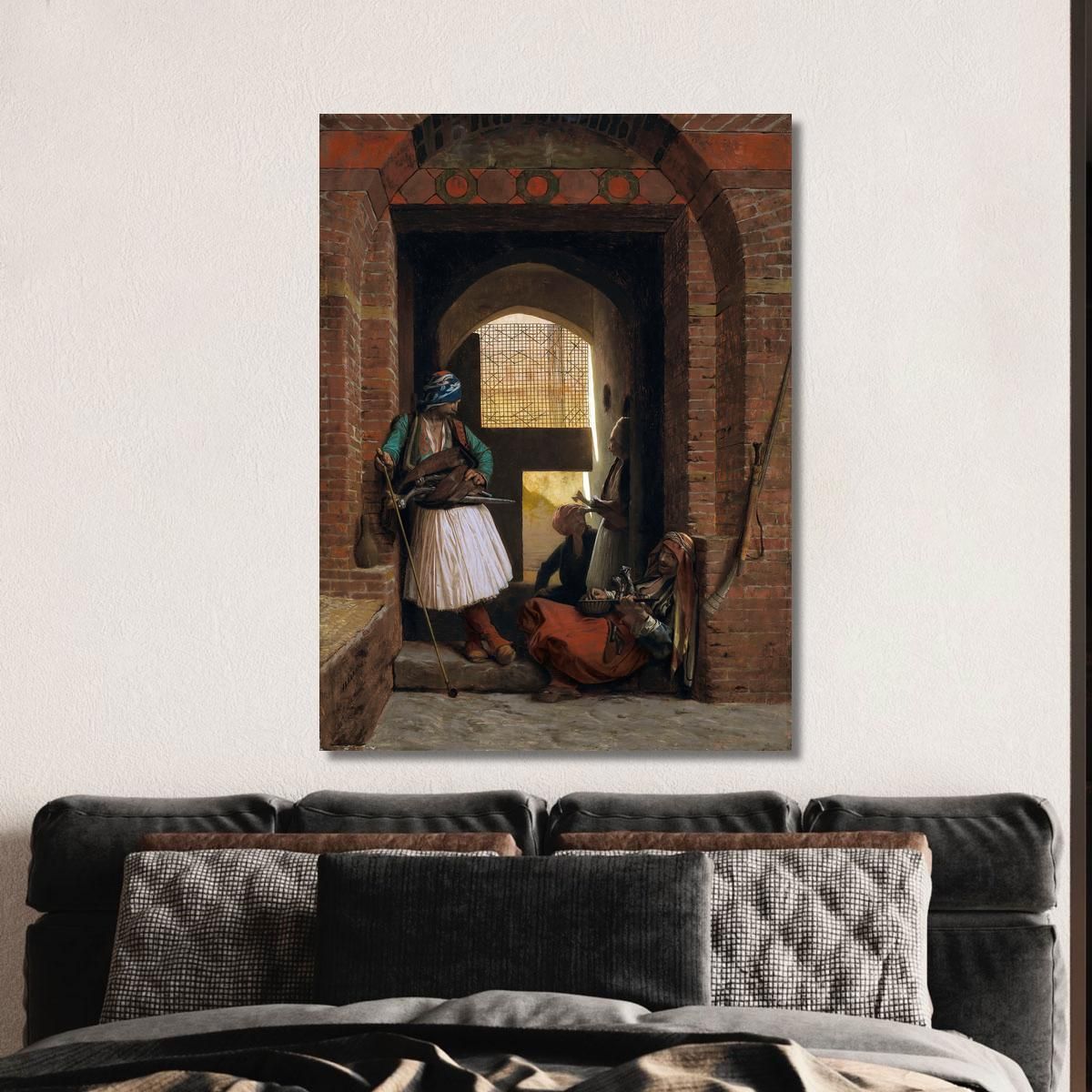 Arnauts Guardhouse In Cairo Jean-Léon Gérôme jlg39 canvas print 