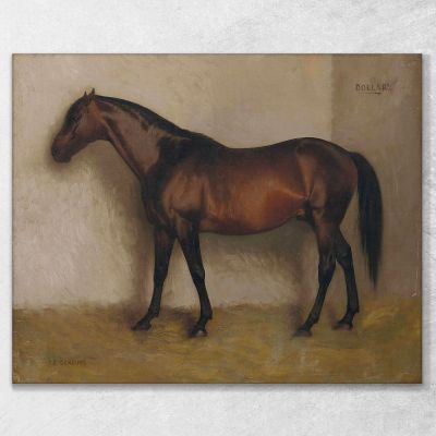 Dollar A Bay Hunter In A Loose Box Jean-Léon Gérôme jlg46 canvas print 