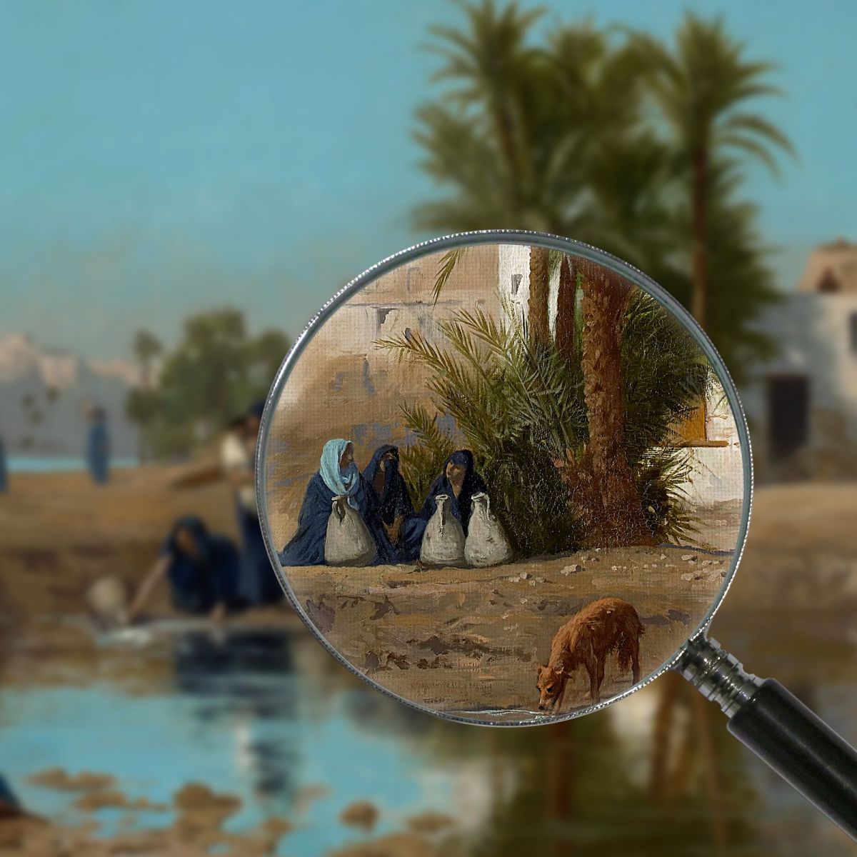 Fellah Women Drawing Water Jean-Léon Gérôme jlg50 canvas print