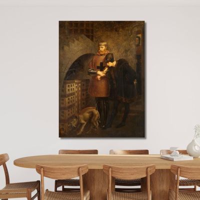 Louis Xi Of France Visiting Cardinal Balue In His Iron Cage Jean-Léon Gérôme jlg81 canvas print 