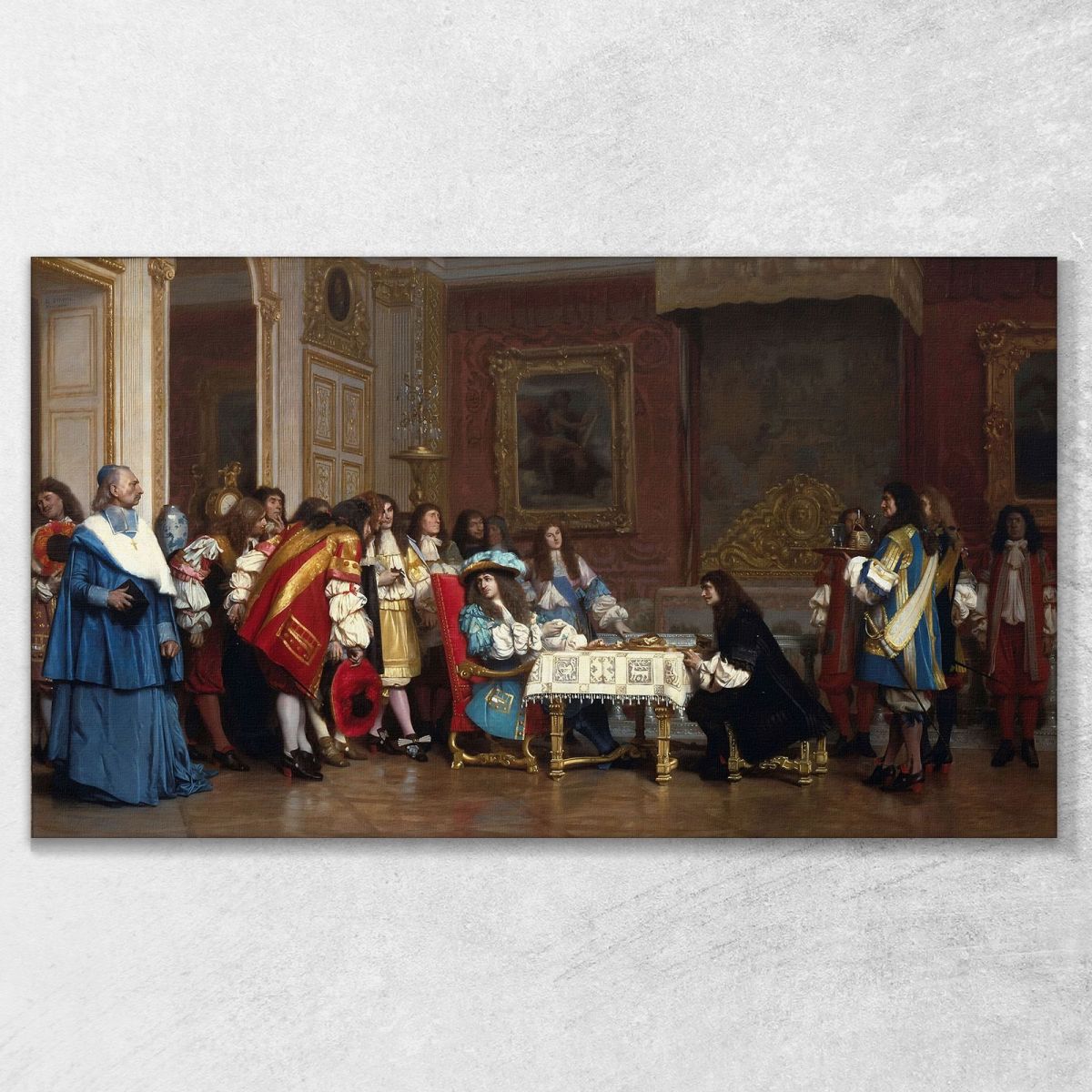 Louis Xiv And Molière Jean-Léon Gérôme jlg82 canvas print 