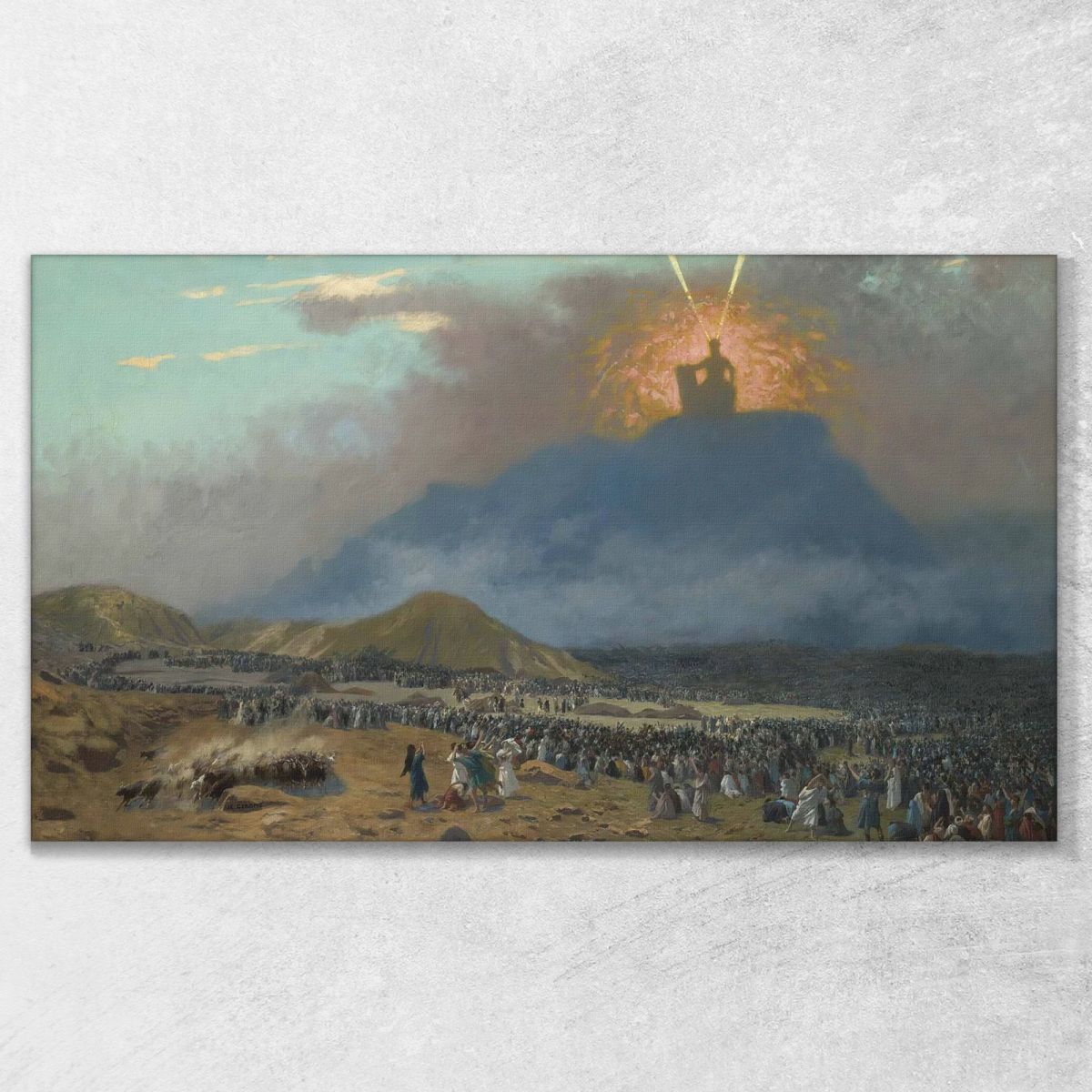 Moses On Mount Sinai Jean-Léon Gérôme jlg89 canvas print 