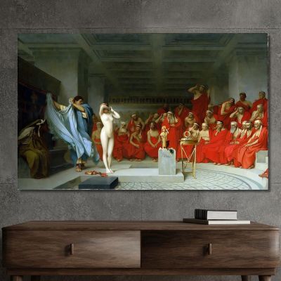 Phryne Revealed Before The Areopagus Jean-Léon Gérôme jlg93 canvas print 
