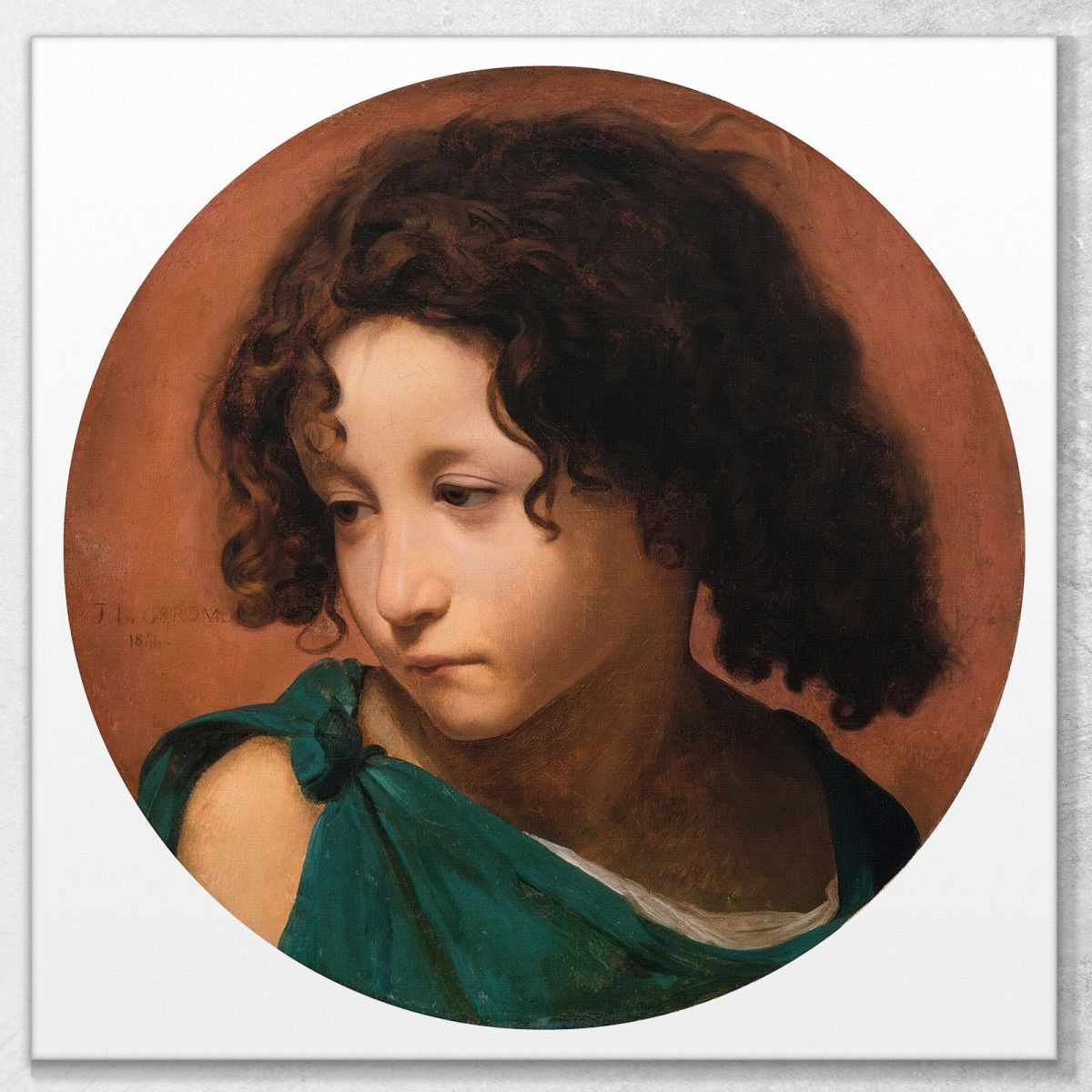Portrait Of A Child Jean-Léon Gérôme jlg97 canvas print 