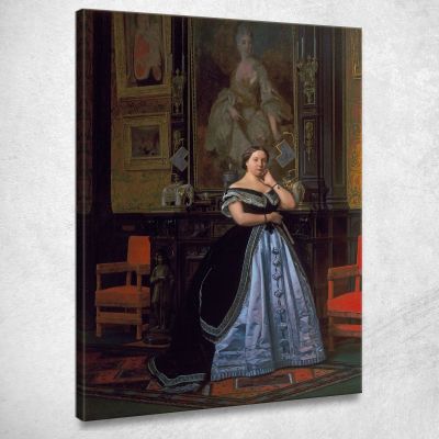 Portrait Of Charlotte De Rothschild Jean-Léon Gérôme jlg101 canvas print 