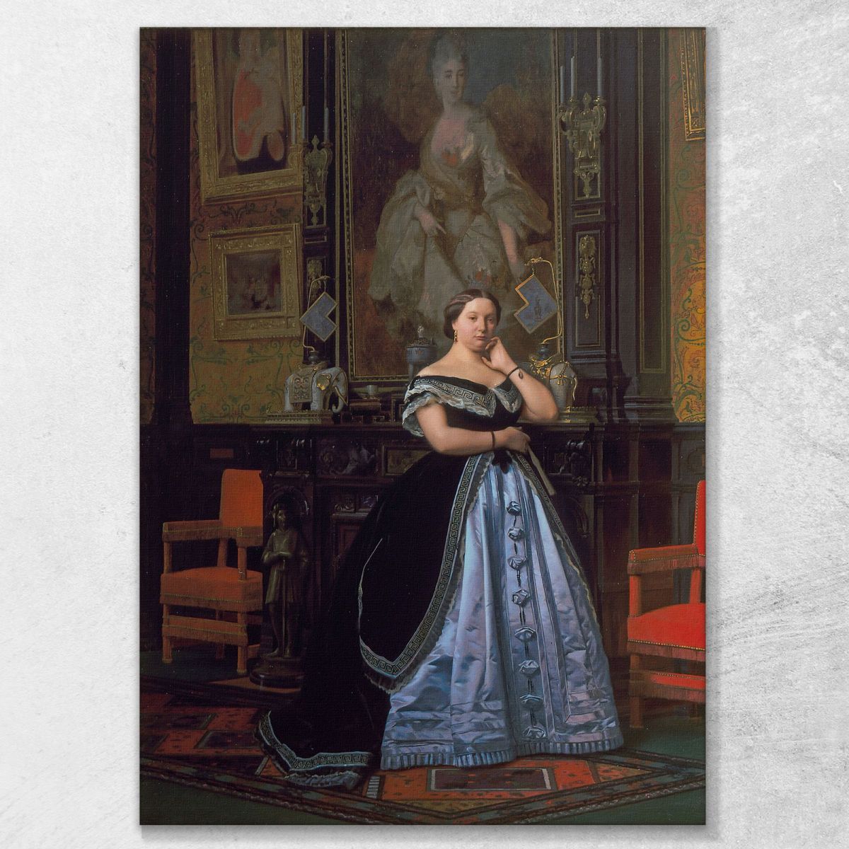 Portrait Of Charlotte De Rothschild Jean-Léon Gérôme jlg101 canvas print 