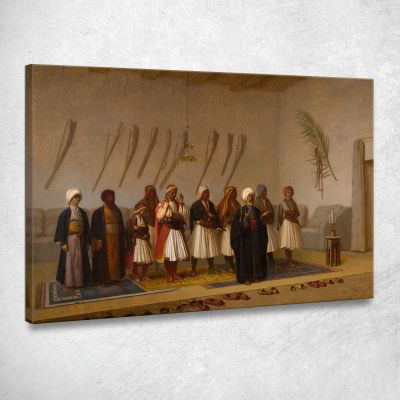 Prayer In The House Of The Arnaut Chief Jean-Léon Gérôme jlg104 canvas print 