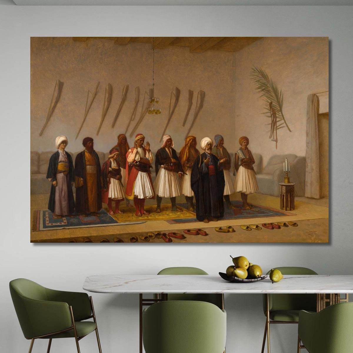 Prayer In The House Of The Arnaut Chief Jean-Léon Gérôme jlg104 canvas print 