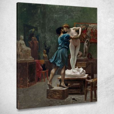Pygmalion And Galatea Oil Sketch Jean-Léon Gérôme jlg111 canvas print 