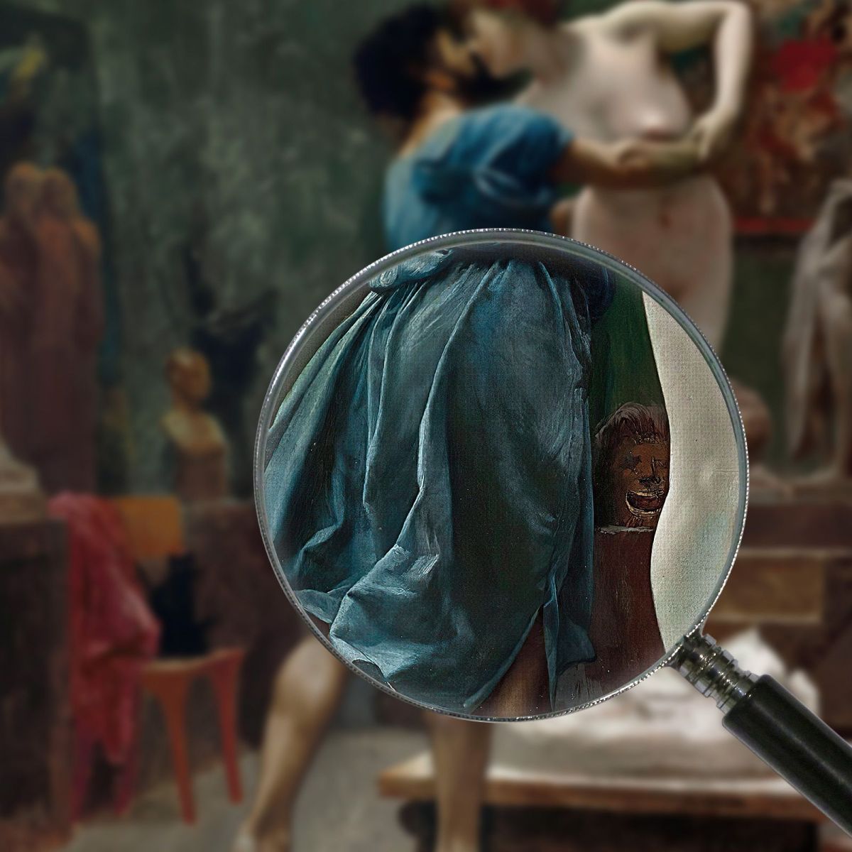 Pygmalion And Galatea Oil Sketch Jean-Léon Gérôme jlg111 canvas print