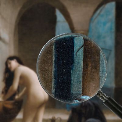 Study For A Maure Bath Turkish Woman In The Bath Jean-Léon Gérôme jlg121 canvas print