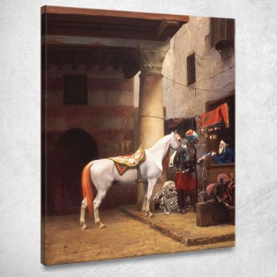 The Saddle Bazaar Cairo Jean-Léon Gérôme jlg146 canvas print 