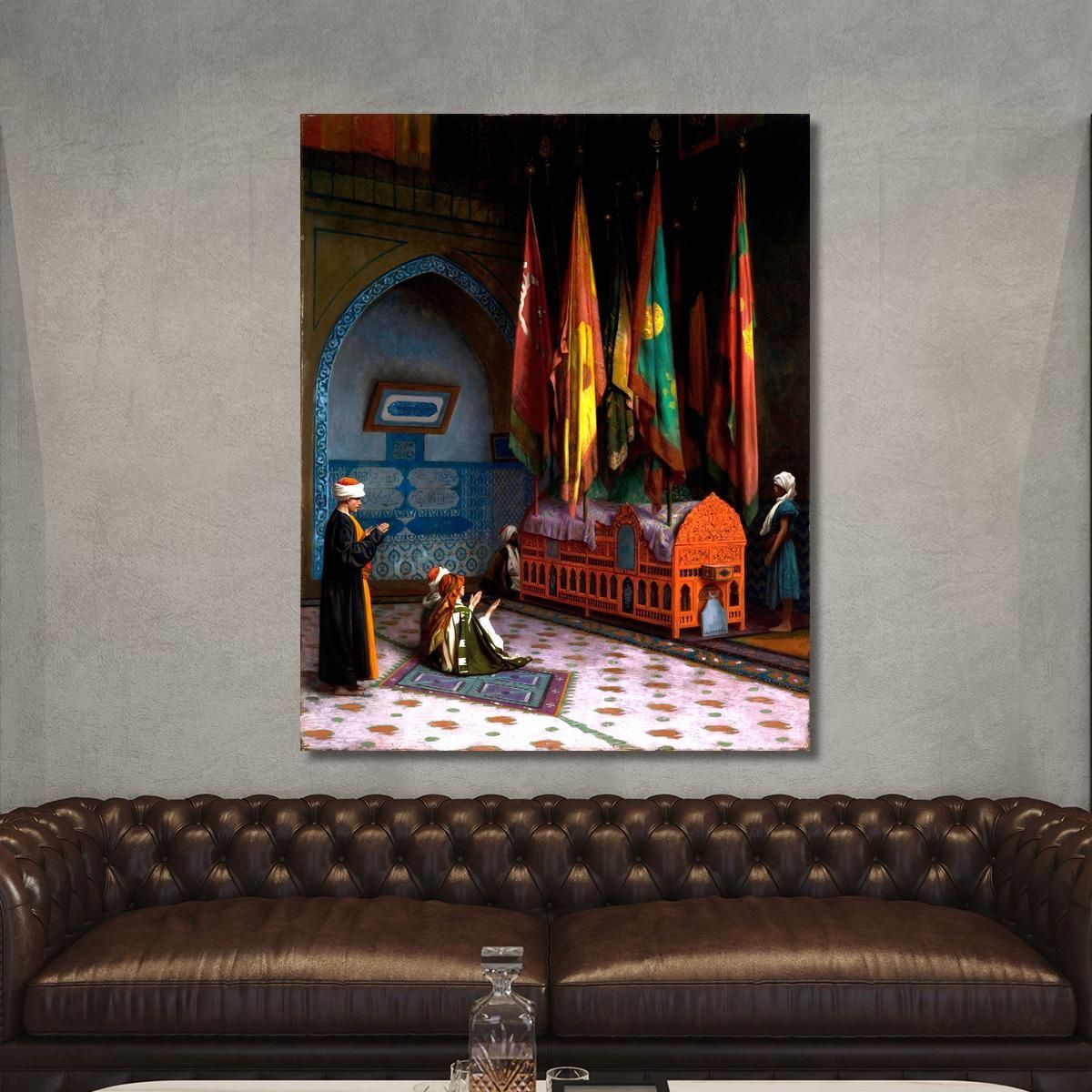 The Sentinel At The Sultan S Tomb Jean-Léon Gérôme jlg147 canvas print 