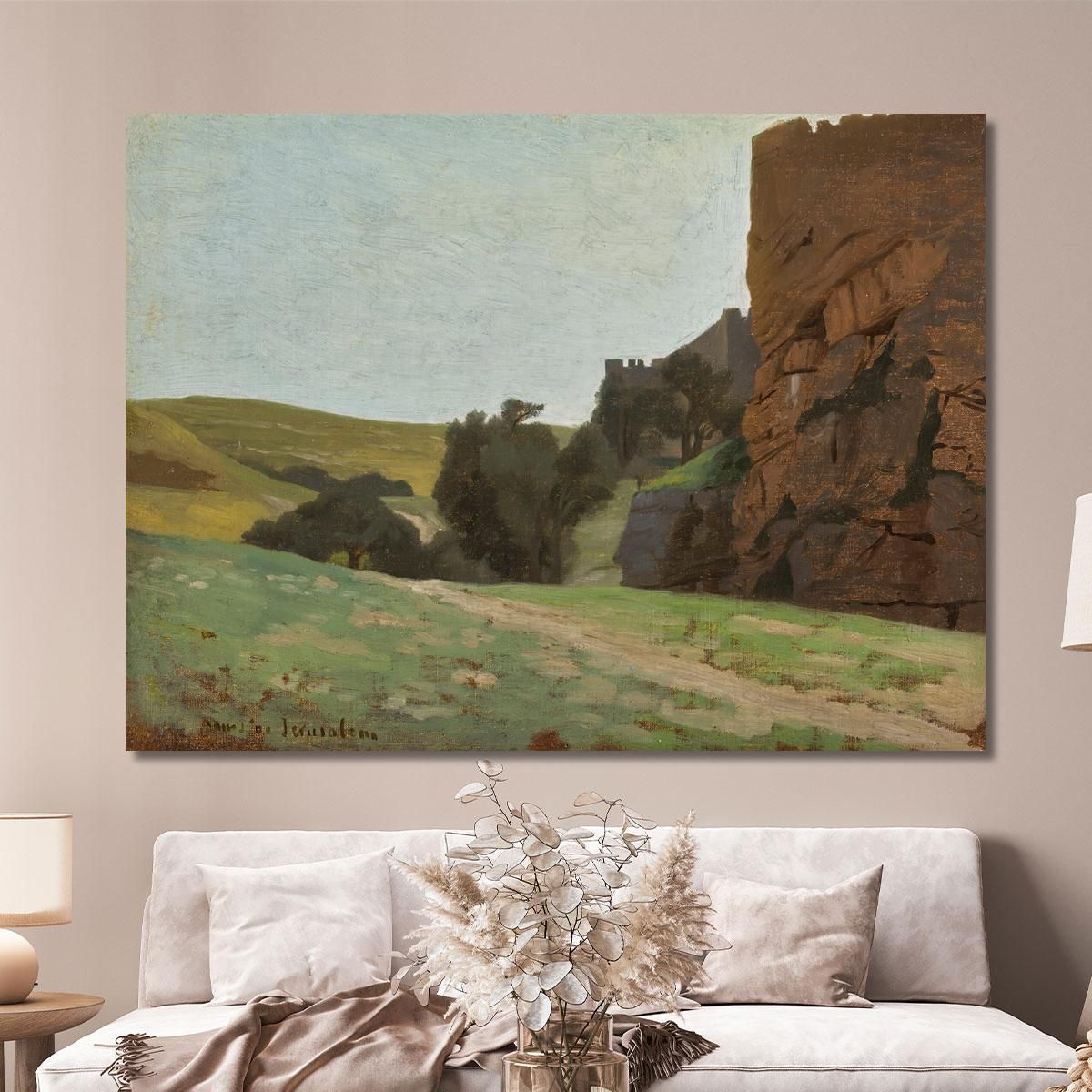 The Walls Of Jerusalem Jean-Léon Gérôme jlg152 canvas print 