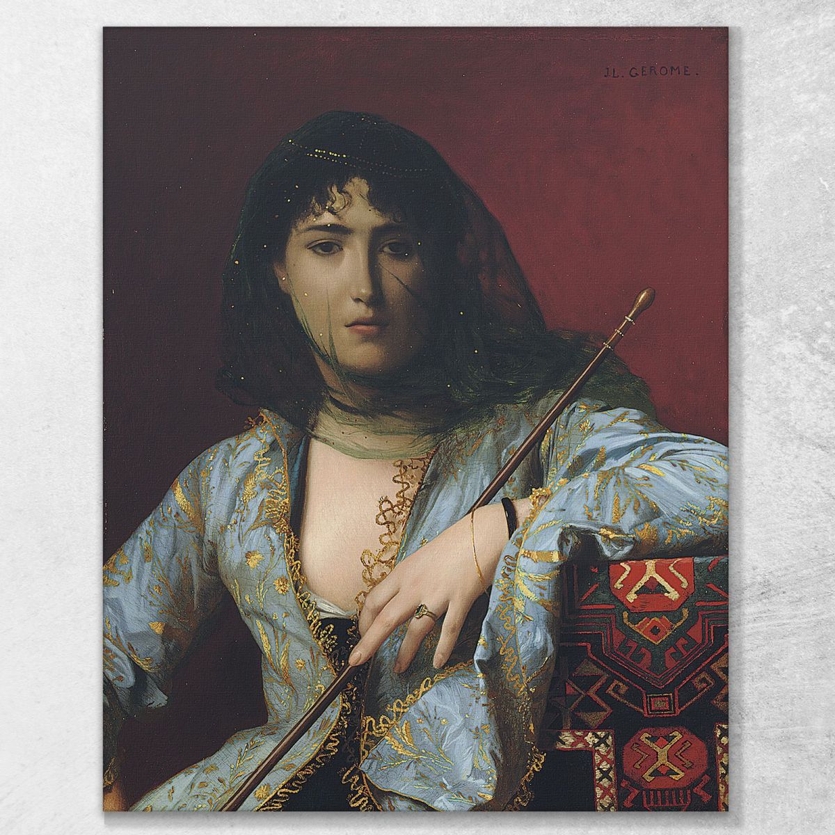 Veiled Circassian Beauty Jean-Léon Gérôme jlg159 canvas print 