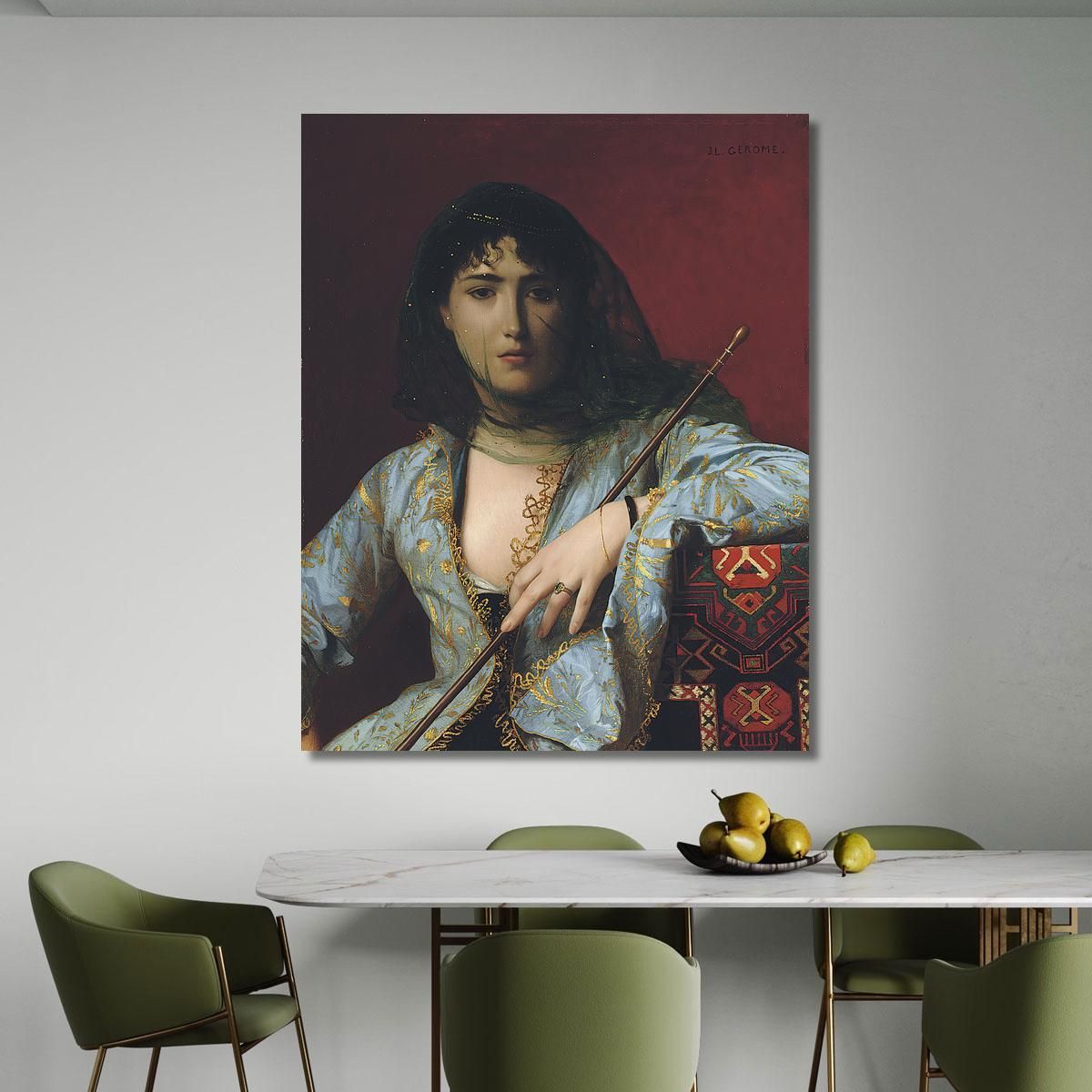 Veiled Circassian Beauty Jean-Léon Gérôme jlg159 canvas print 