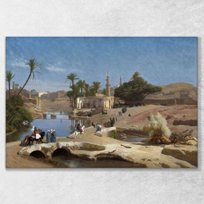 View Of Medinet El Fayoum Jean-Léon Gérôme jlg161 canvas print 