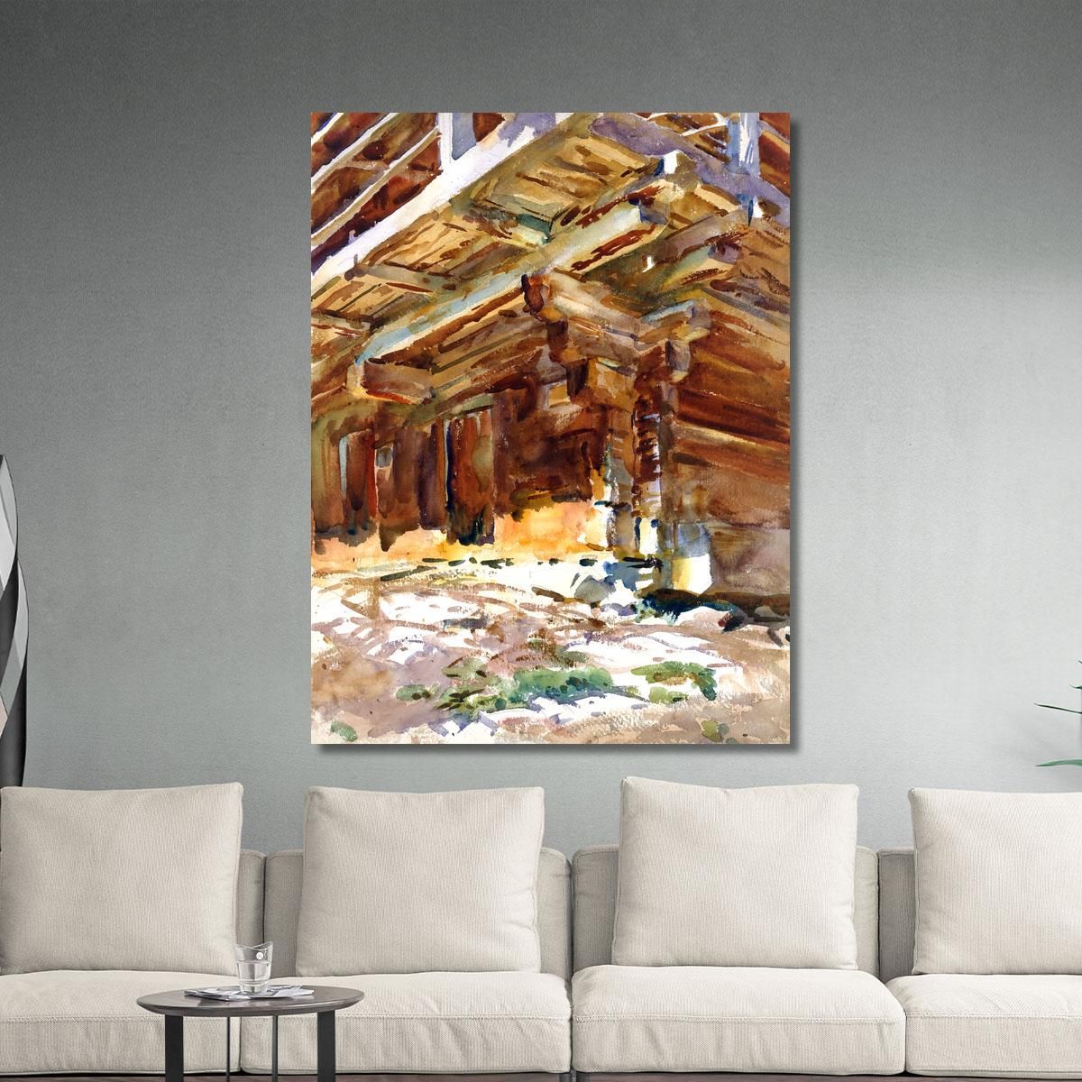 Sheltered John Singer Sargent jss8 canvas print 