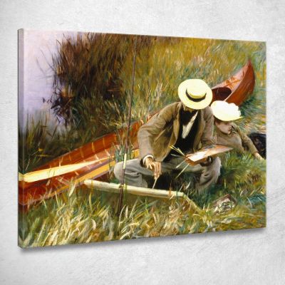 An Out Of Doors Study John Singer Sargent jss15 canvas print 