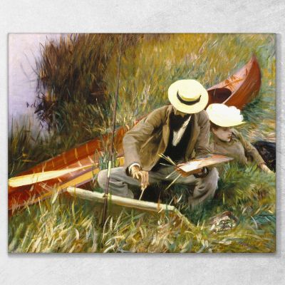 An Out Of Doors Study John Singer Sargent jss15 canvas print 