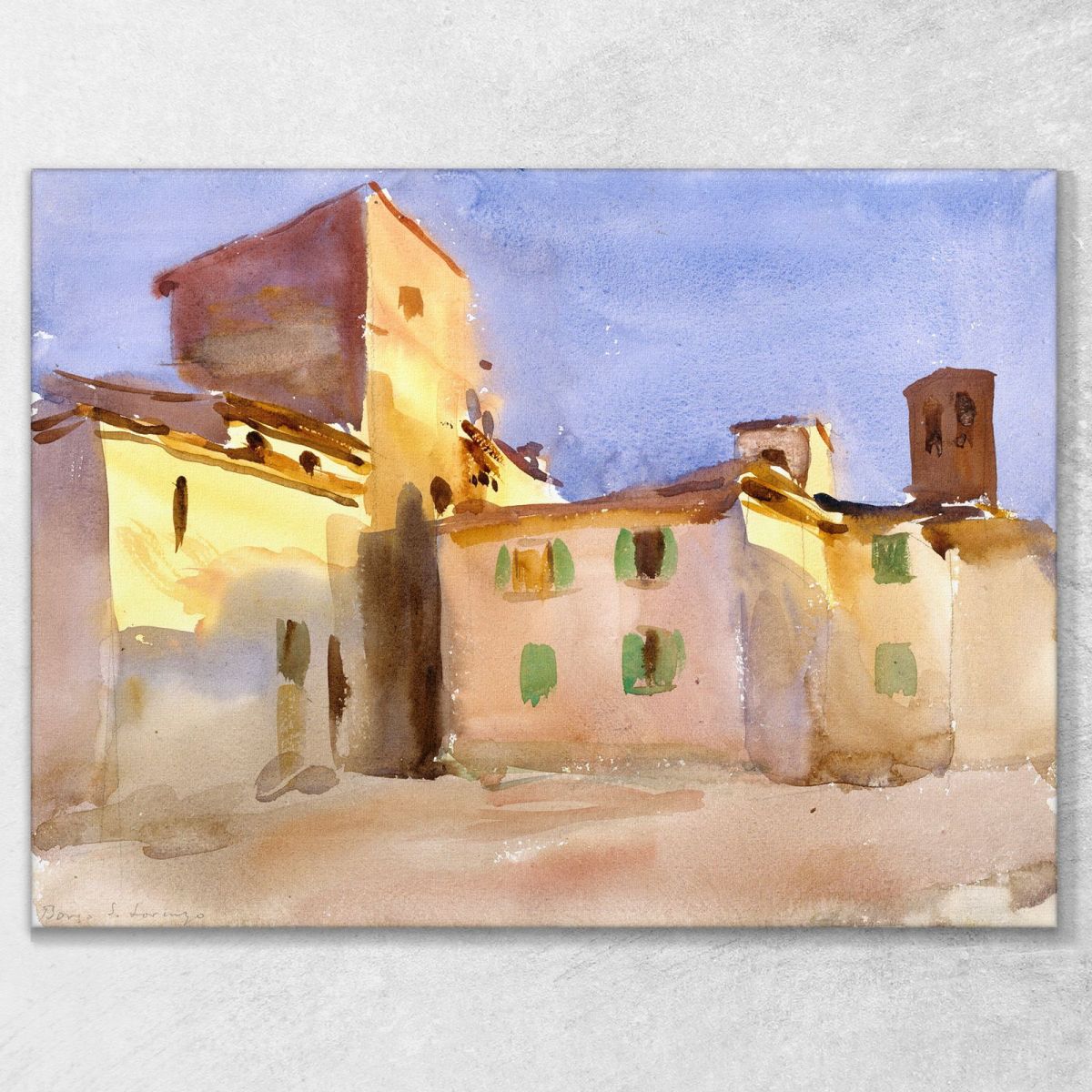 Borgo San Lorenzo 2 John Singer Sargent jss27 canvas print 