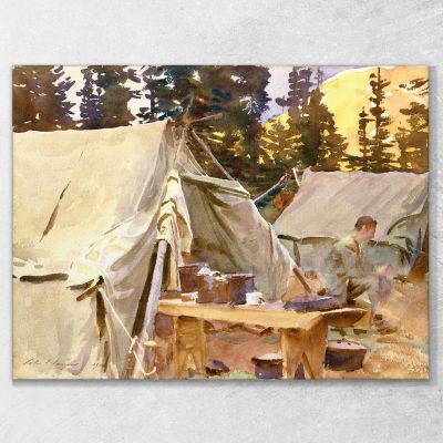 Camp At Lake O Hara John Singer Sargent jss35 canvas print 