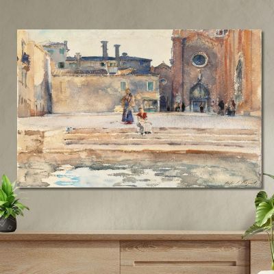 Campo Dei Frari Venice John Singer Sargent jss37 canvas print 