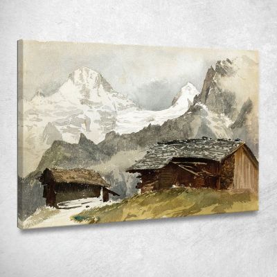 Chalets Breithorn Mürren John Singer Sargent jss42 canvas print 