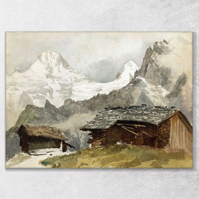 Chalets Breithorn Mürren John Singer Sargent jss42 canvas print 