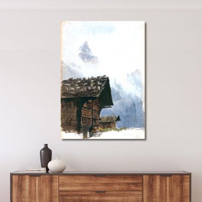 Chalets Mürren John Singer Sargent jss43 canvas print 