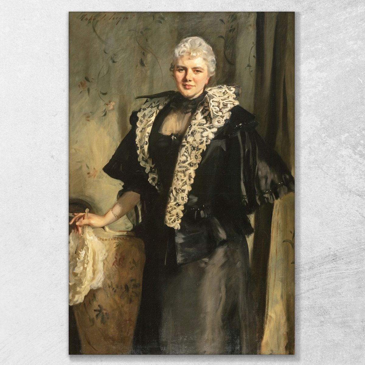 Constance Wynne-Roberts Mrs Ernest Hills Of Redleaf John Singer Sargent jss49 canvas print 