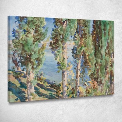 Corfu Cypresses John Singer Sargent jss50 canvas print 