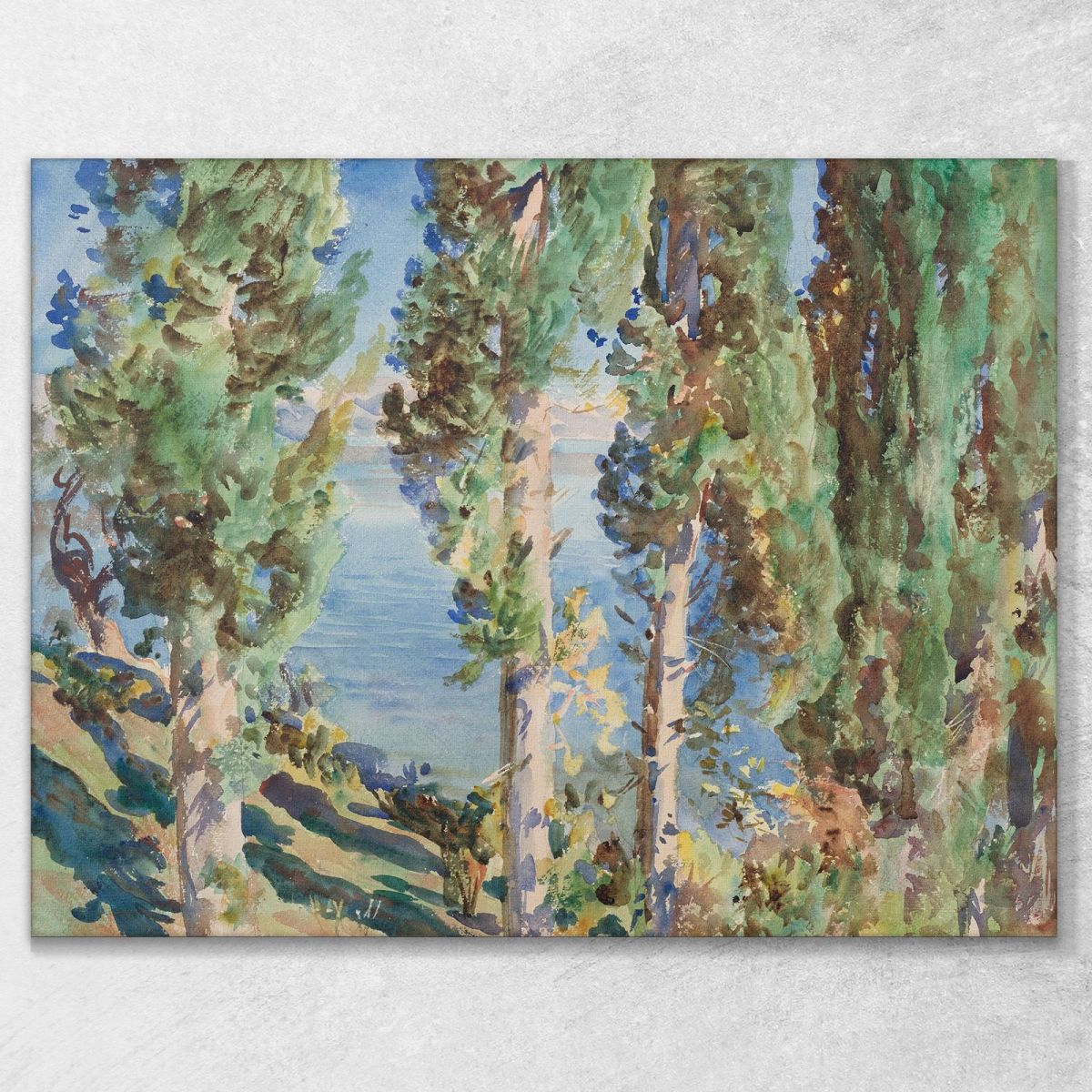 Corfu Cypresses John Singer Sargent jss50 canvas print 