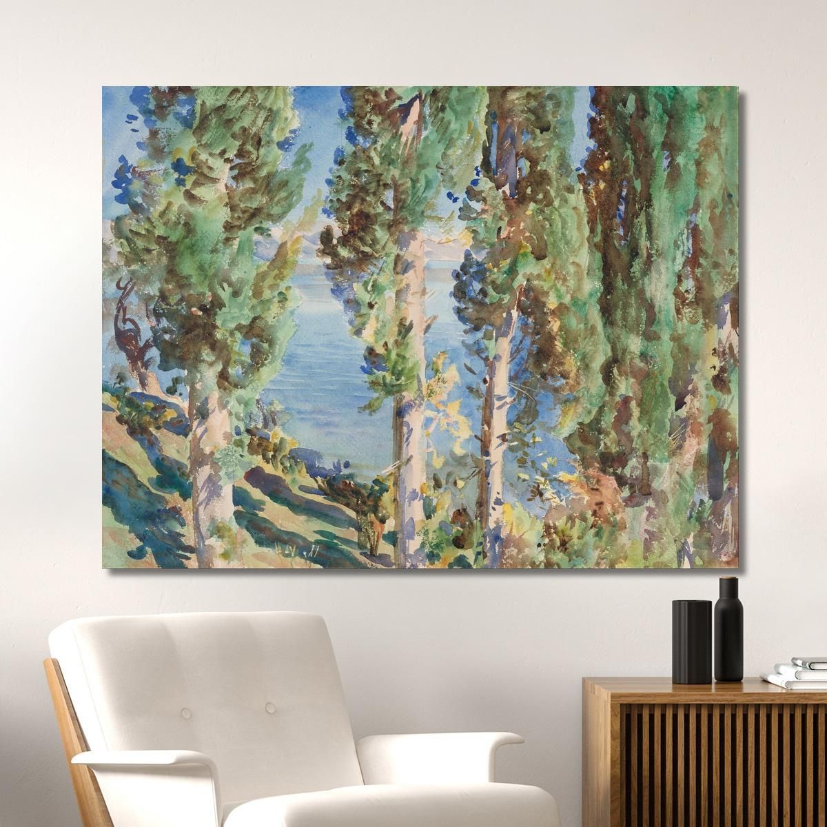 Corfu Cypresses John Singer Sargent jss50 canvas print 