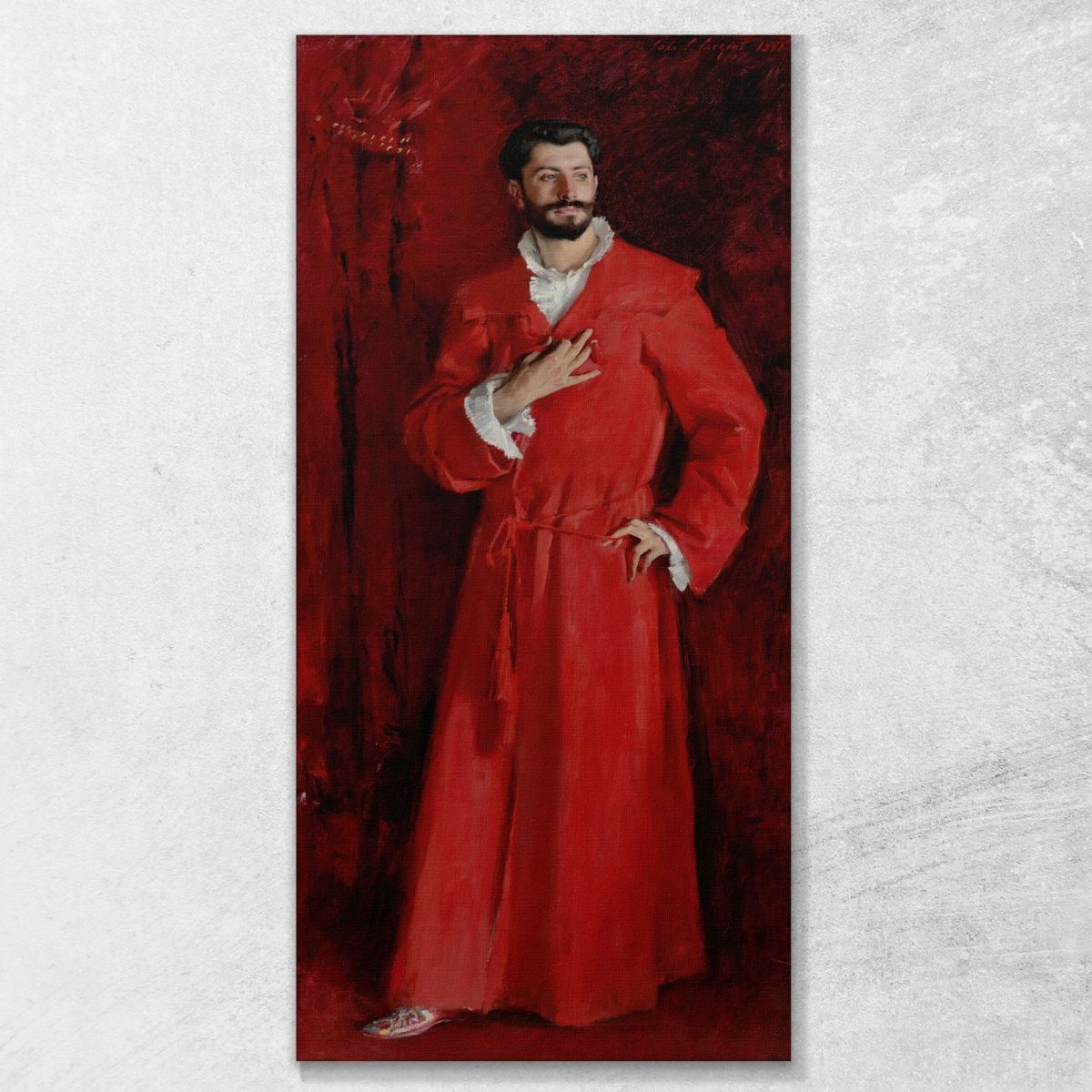 Dr. Pozzi At Home John Singer Sargent jss55 canvas print 