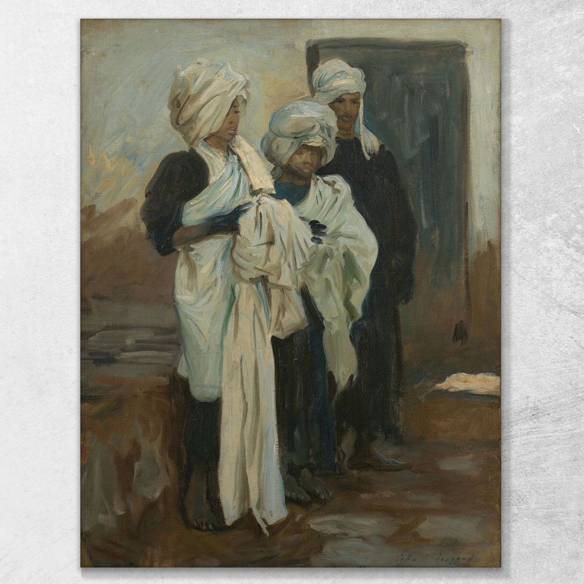 Egyptian Indigo Dyers John Singer Sargent jss58 canvas print 