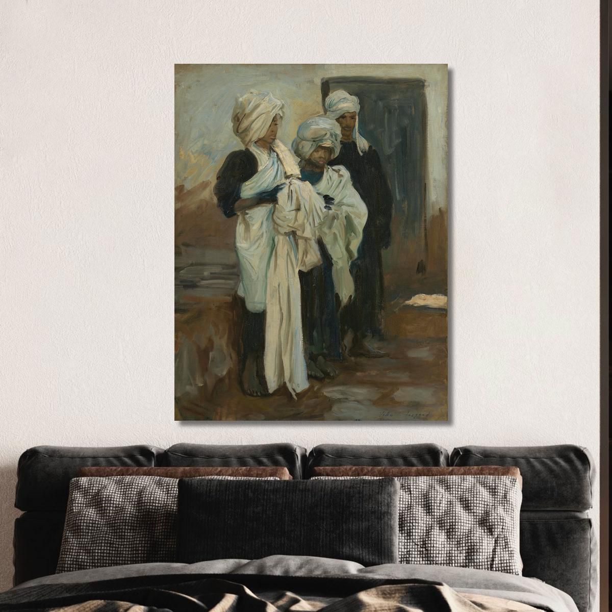 Egyptian Indigo Dyers John Singer Sargent jss58 canvas print 