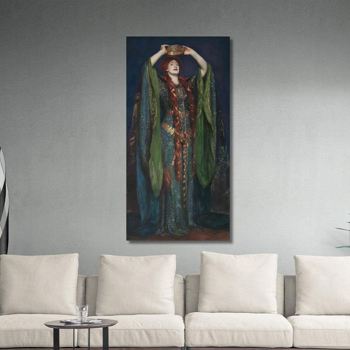 Ellen Terry As Lady Macbeth John Singer Sargent jss67 canvas print 