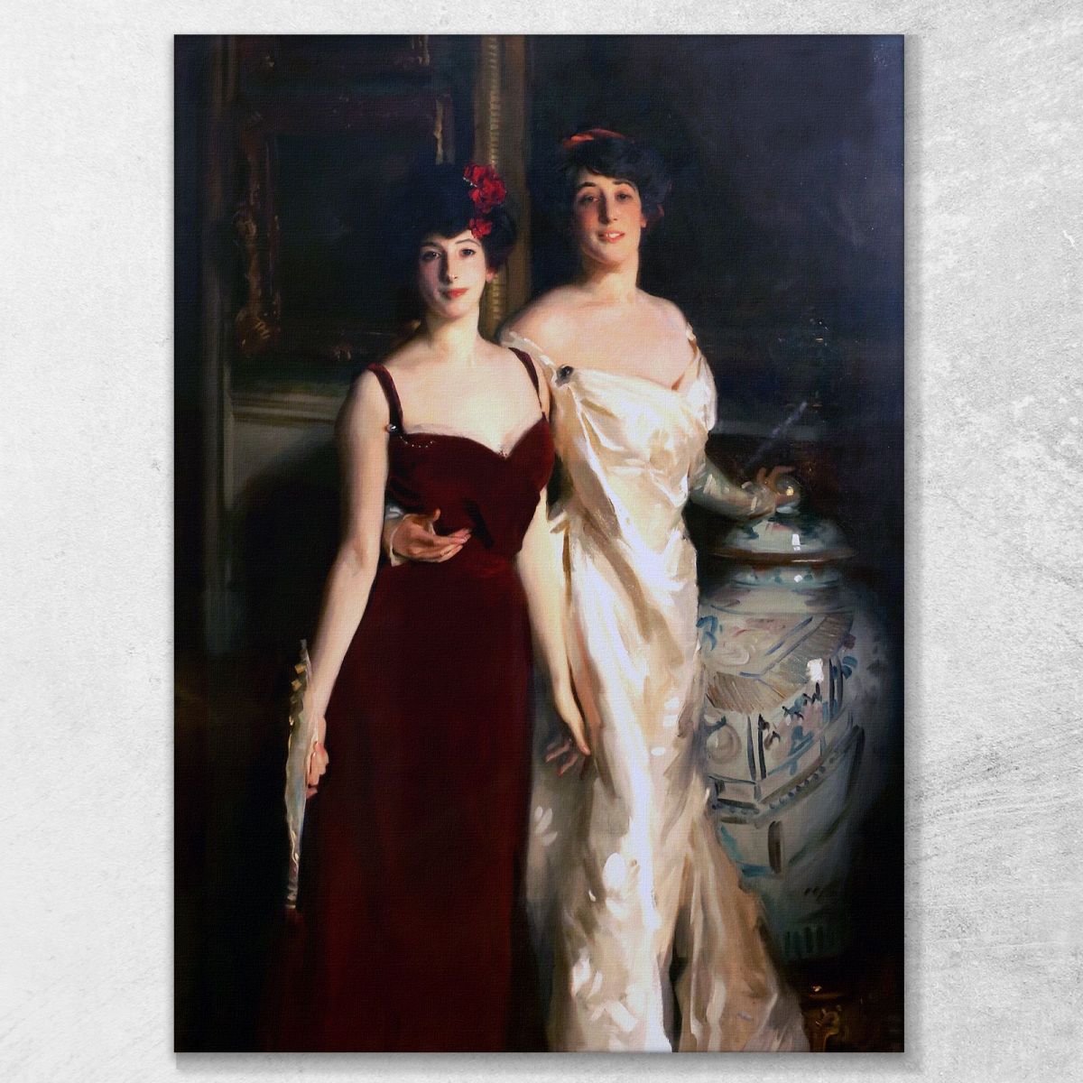 Ena And Betty Daughters Of Asher And Mrs. Wertheimer John Singer Sargent jss70 canvas print 