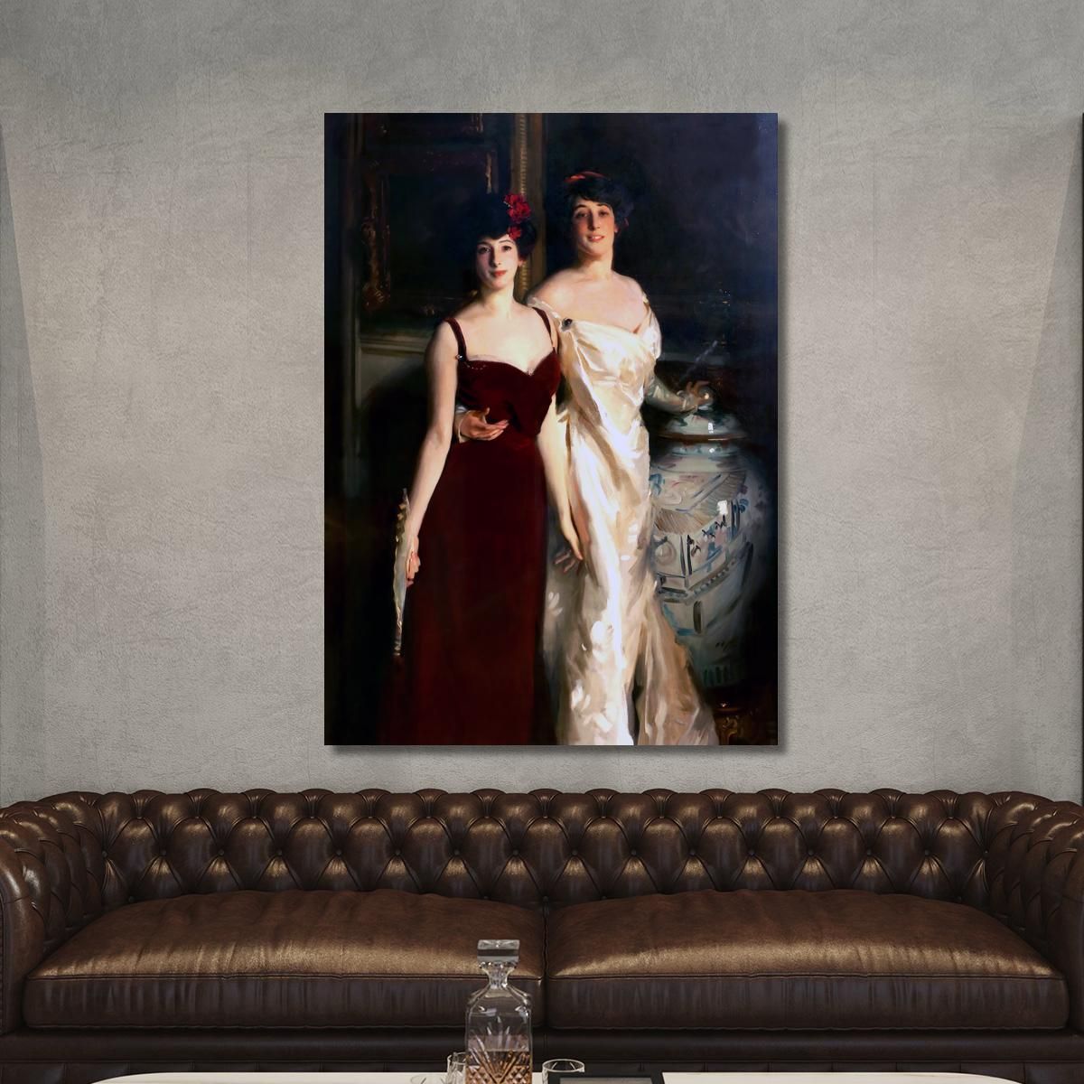 Ena And Betty Daughters Of Asher And Mrs. Wertheimer John Singer Sargent jss70 canvas print 