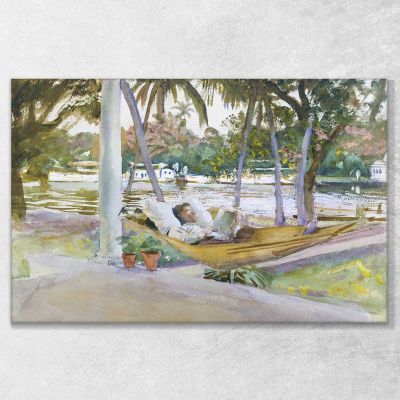 Figure In Hammock Florida John Singer Sargent jss74 canvas print 