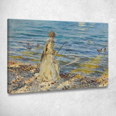 Girl Fishing John Singer Sargent jss91 canvas print 