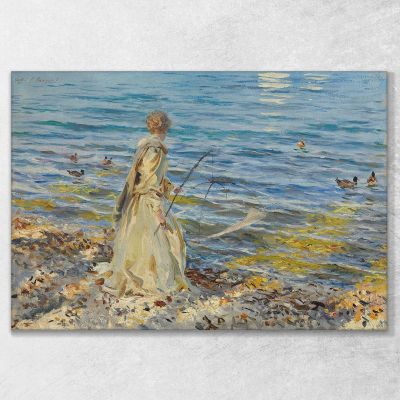 Girl Fishing John Singer Sargent jss91 canvas print 