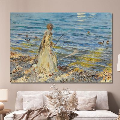 Girl Fishing John Singer Sargent jss91 canvas print 